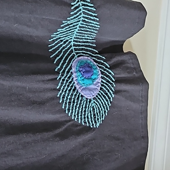 Synergy Organic High-Low Embroidered Skirt - Picture 3 of 6